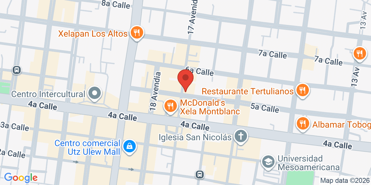 Mapa de Atrio Café - Xela