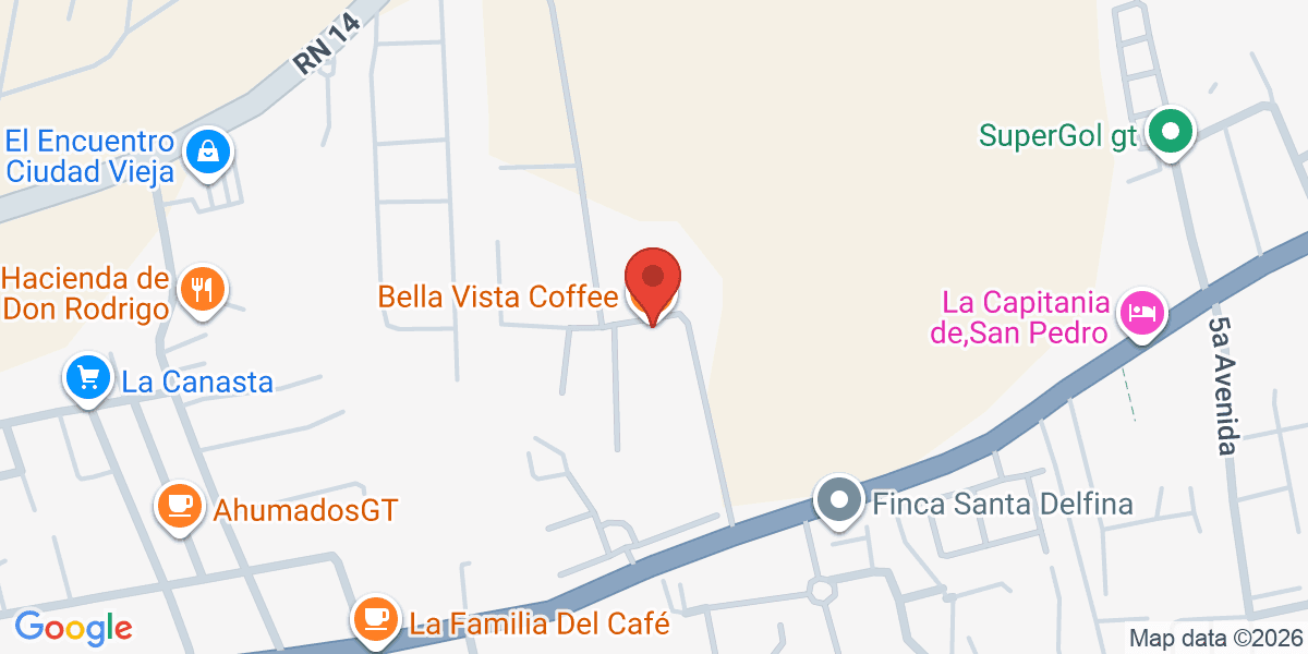 Mapa de Bella Vista Coffee