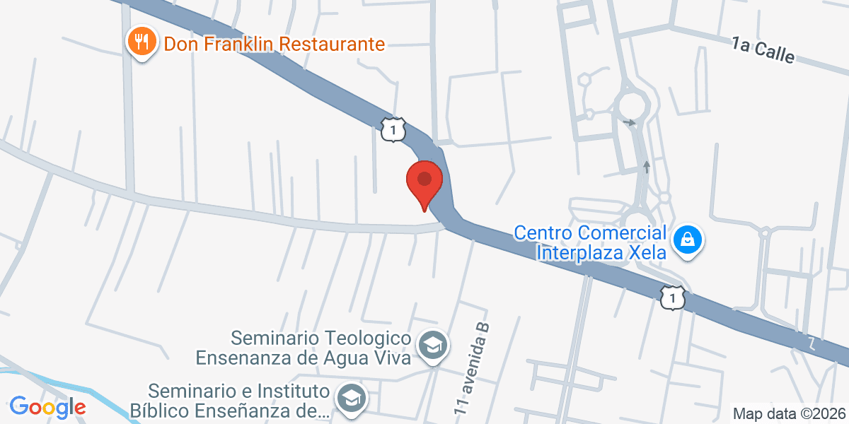 Mapa de Coffee Bike Xela
