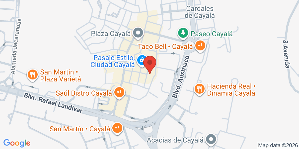 Mapa de Family Bonds Café - Cayalá