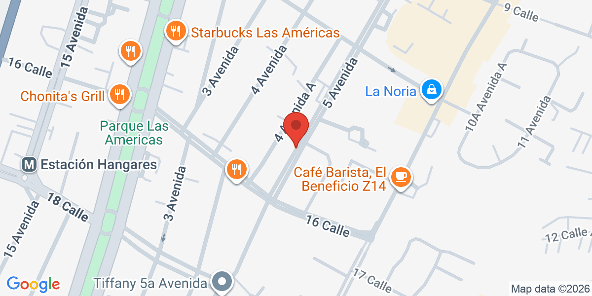 Mapa de La Central de Café