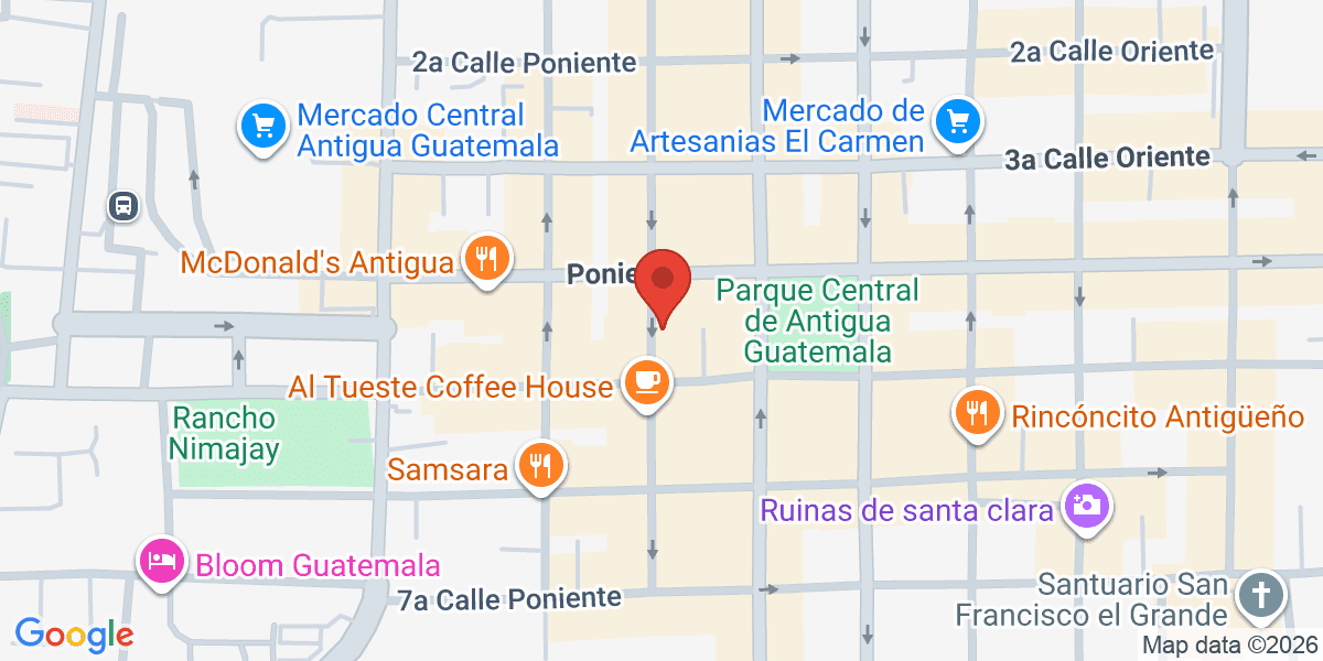 Mapa de Rooftop Antigua