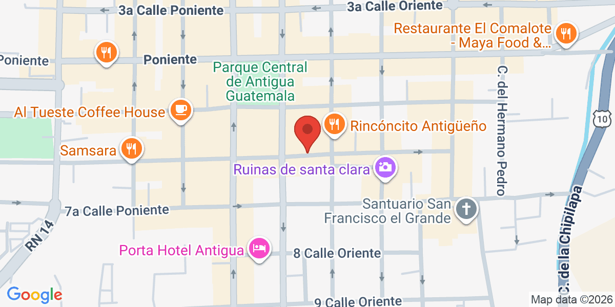 Mapa de Unión Café