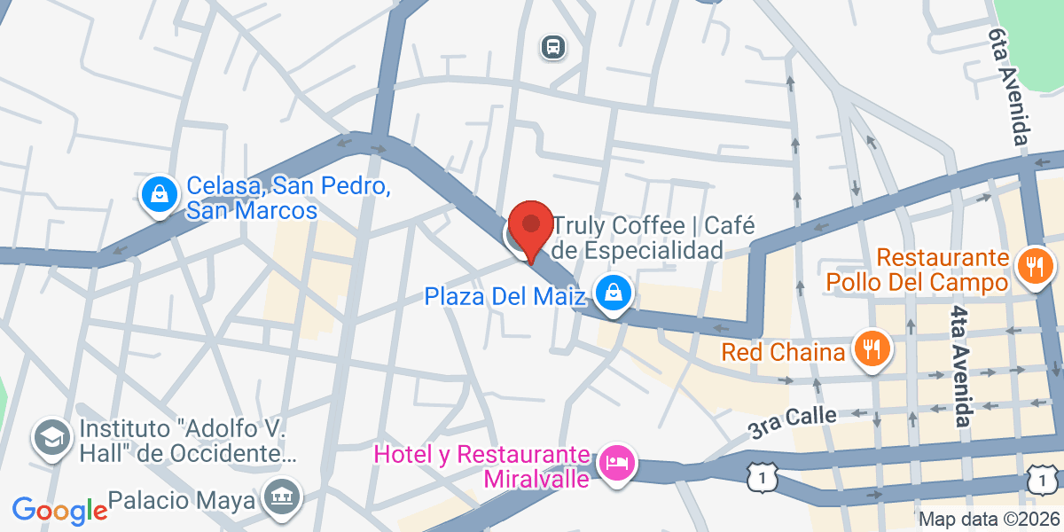 Mapa de Truly Coffee